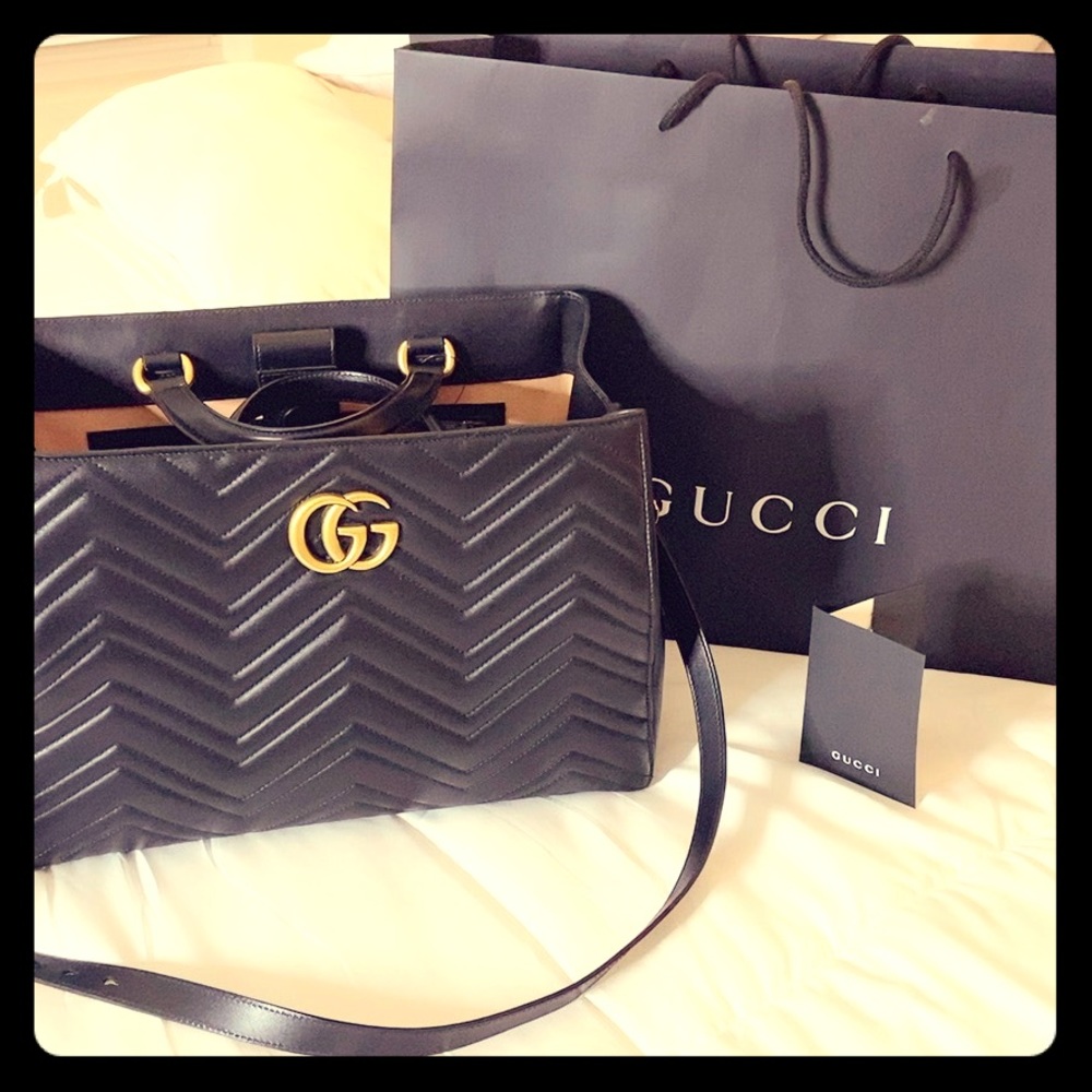 Authentic Gucci Leather Handbag